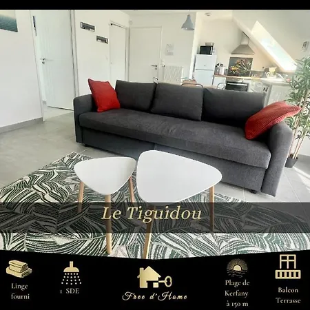 Le Tiguidou, Cosy, Lumineux, 2-6 Pers, Plage 300M Moëlan-sur-Mer Exterior foto
