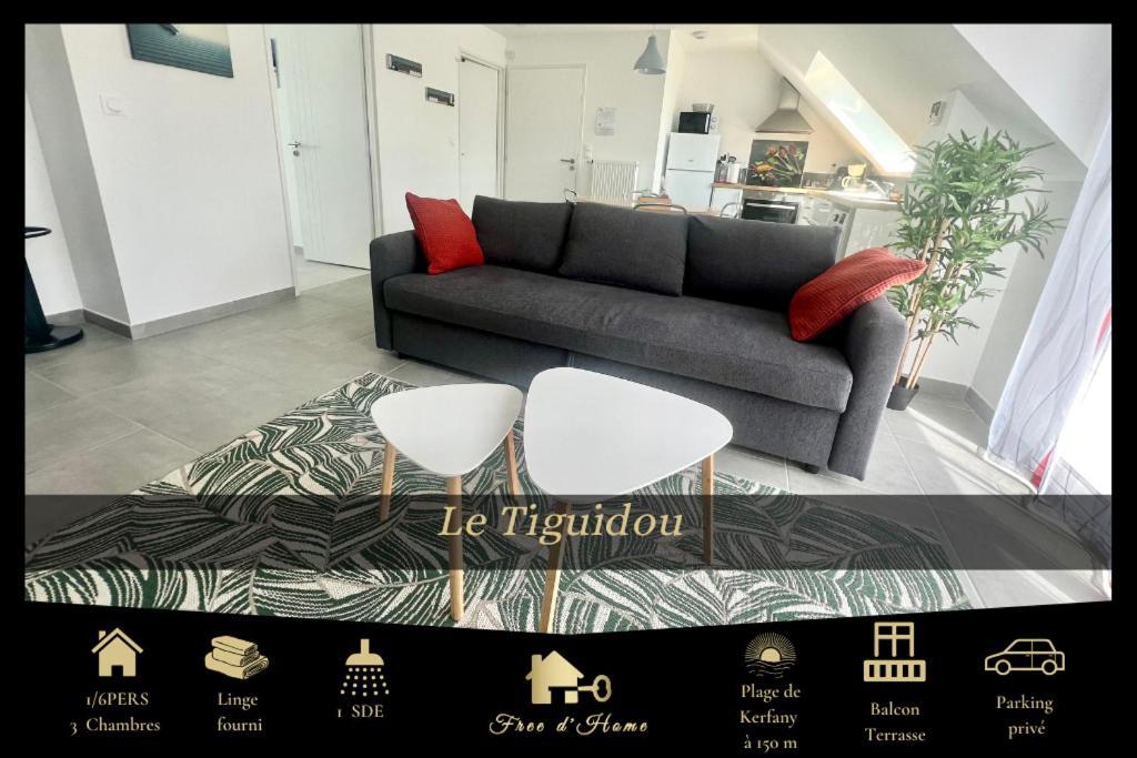 Le Tiguidou, Cosy, Lumineux, 2-6 Pers, 300m Apartment